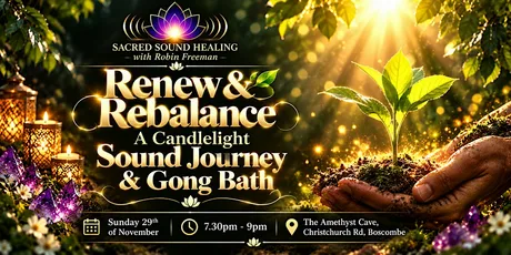 Renew & rebalance Candlelight Sound Journey & Gong Bath - Boscombe