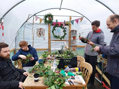 Wreath making in Middleton