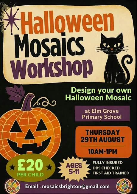 Halloween Kids Half Term Spooky Mosaics Workshop