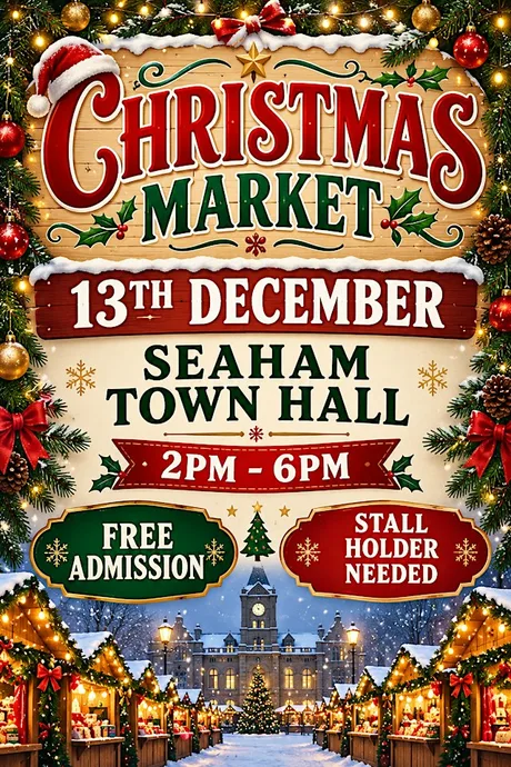 Christmas market ( Seaham Town hall )