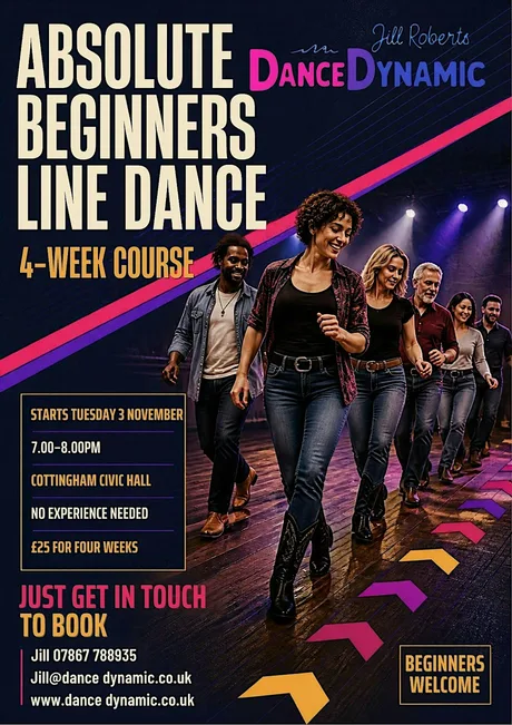 Absolute Beginners Line Dance 4 Week Courss