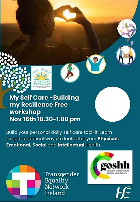 Self Care Building My Resilience in person workshop