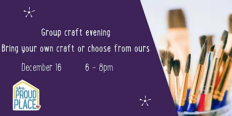 Group craft evening - bring your craft or choose from our range!