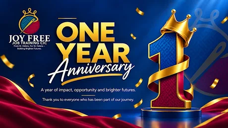 Anniversary One Year of Joy Free Job Training CIC