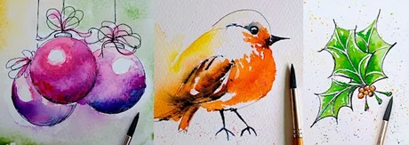 Illustrate your own Christmas Card Workshop - beginners welcome!