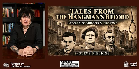 Tales From The Hangman's Records talk at Wigan library with chippy lunch