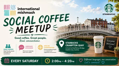 2:00 pm to 4:25 pm - FREE: Friendships and cappuccino ☕ 😀 💚🧡💛