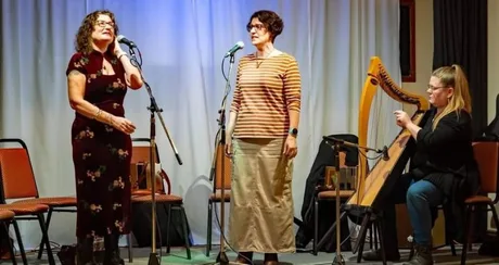 Ruth and Sadie Price with Lisa Oliver