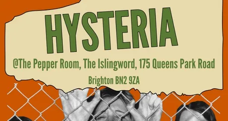 Hysteria @ The Islingword September 12th 2026