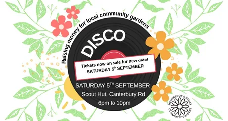 Disco - with food, plant sale & bake sale - 6pm to 10pm