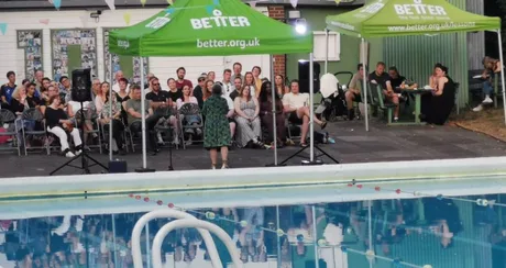 Comedy night at the Jesus Green Lido!
