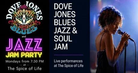 DOVE JONES CONNECTION BLUES & JAZZ JAM PARTY at The Spice of Life Soho