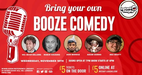 Bring your own booze comedy Wimbledon