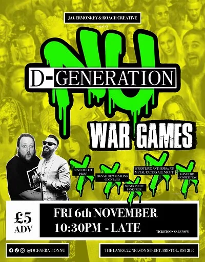 D-Generation Nu: War Games Tickets