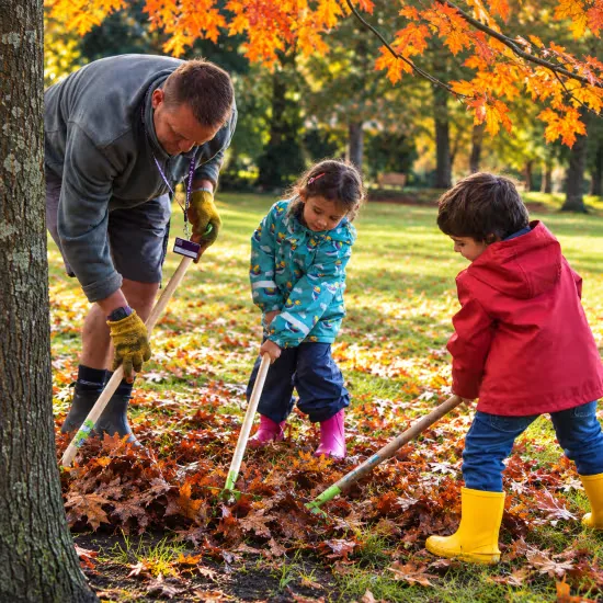 Little green fingers at Fulham Palace