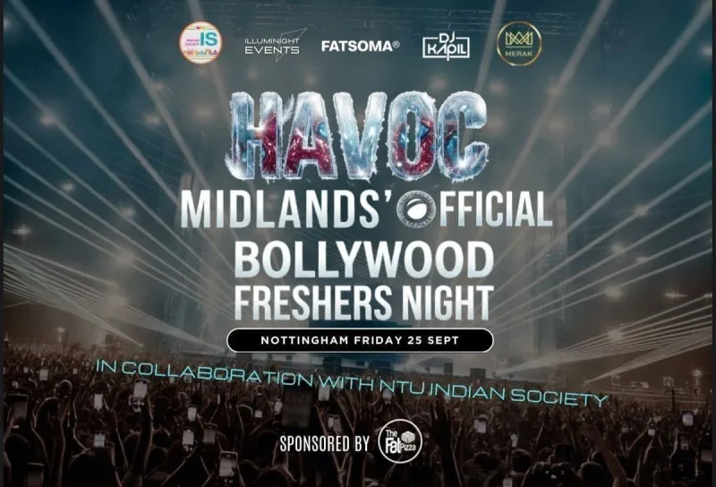 🚨 THE OFFICIAL BOLLYWOOD NIGHT🚨NOTTINGHAM UNIVERSITY 🚨 THE MIDLAND’S BIGGEST HAVOC 🚨