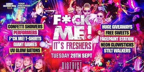 F*CK ME It's Freshers | Cardiff Freshers 2026 - 25% OFF π - LIMITED TIME ONLY β οΈ