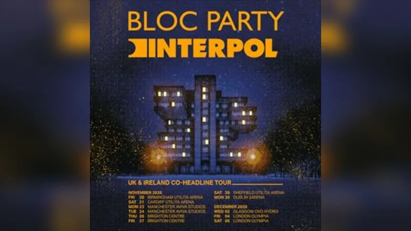 Interpol & Bloc Party at Utilita Arena Cardiff