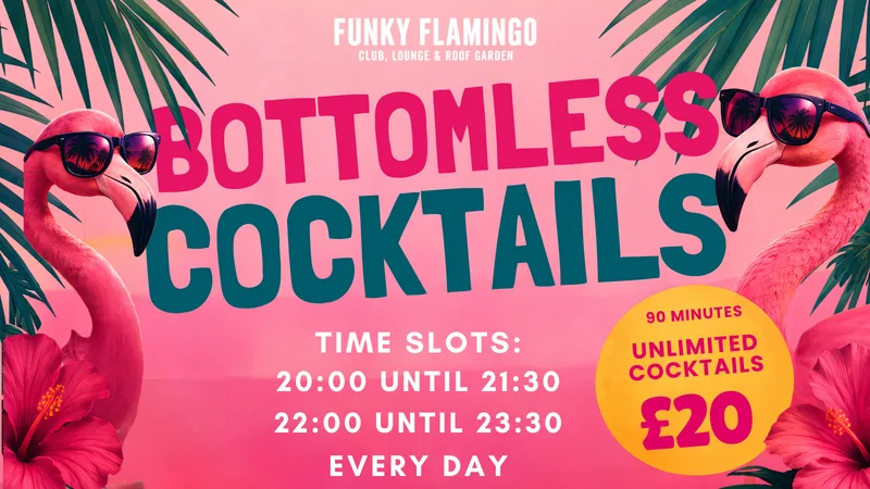 Bottomless Drinks £20pp | SATURDAY 24TH OCTOBER | Time Slot: 8pm - 9:30pm