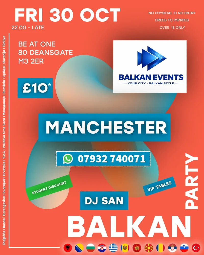 BALKAN Party Manchester - Bonfire & Beats