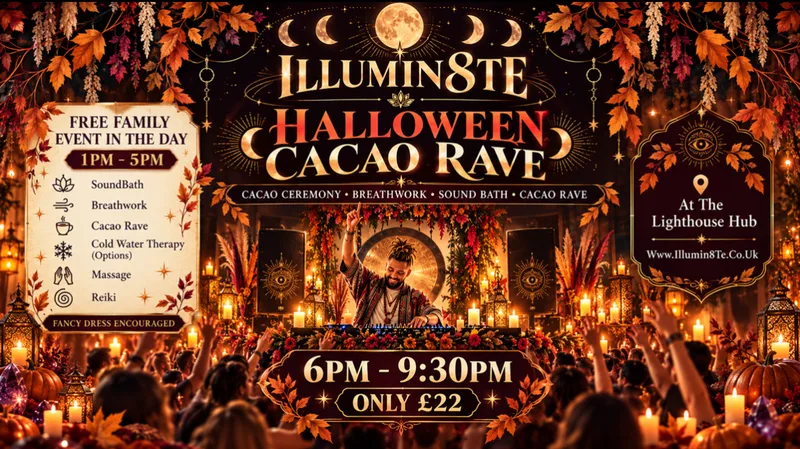 HALLOWEEN CACAO RAVE (Saturday 31st October ) @ The Lighthouse Hub 11AM