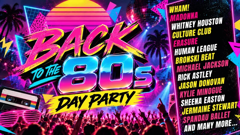 Back To The 80s Day Party: Epsom