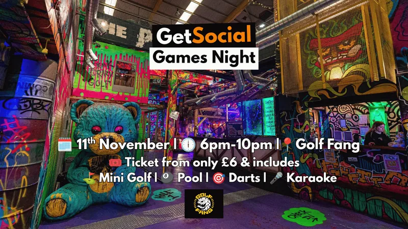 GetSocial Games Night | Meet New People & Make Friends (20s–40s) ⛳️