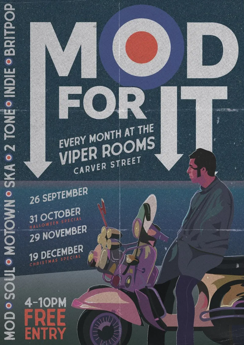 MOD FOR IT - Mod, Soul, Motown, Ska, 2 tone. Indie, Britpop