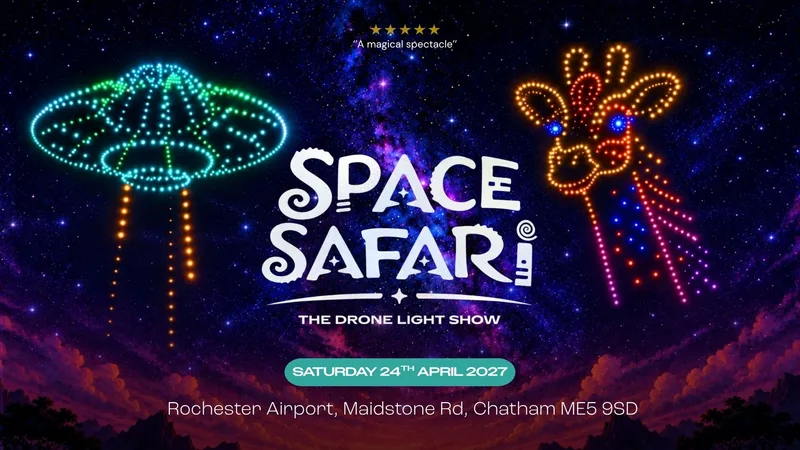 Space Safari Drone Light Show - Kent