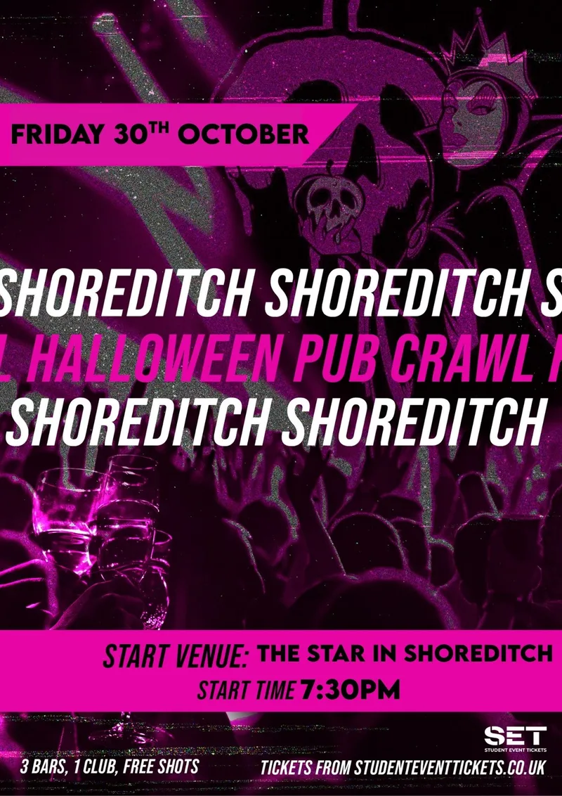 HALLOWEEN SHOREDITCH PUB CRAWL - FRIDAY 30TH OCTOBER