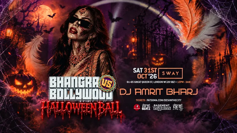 BHANGRA VS BOLLYWOOD : HALLOWEEN BALL! | 31.10.26 | Sway Bar