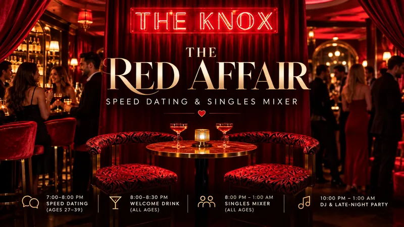 The Red Affair: Speed Dating & Singles Mixer ❤️🥂