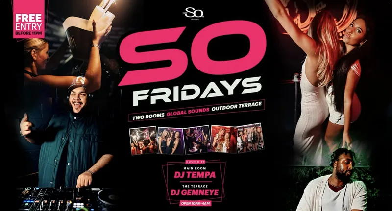 BAR SO Fridays | www.bournemouthfreshers.com