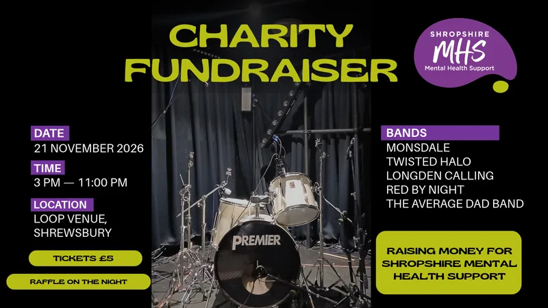 Charity Gig for Shropshire Mental Health Support at Loop Venue