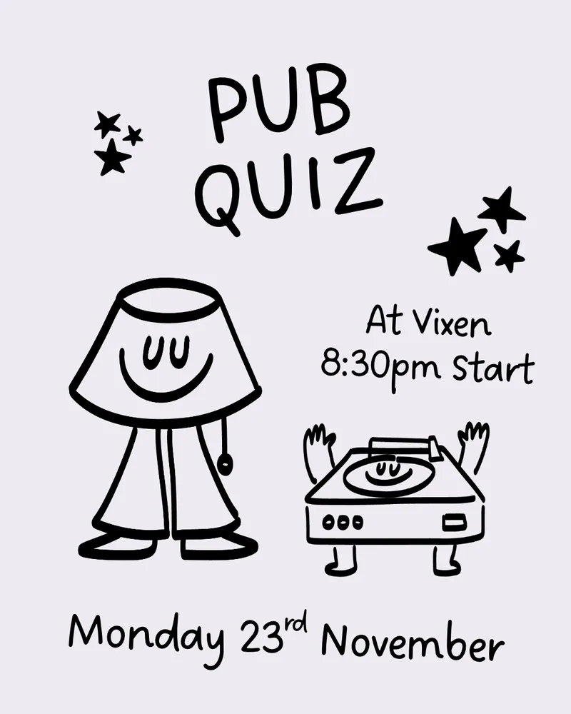 Pub Quiz @ Vixen