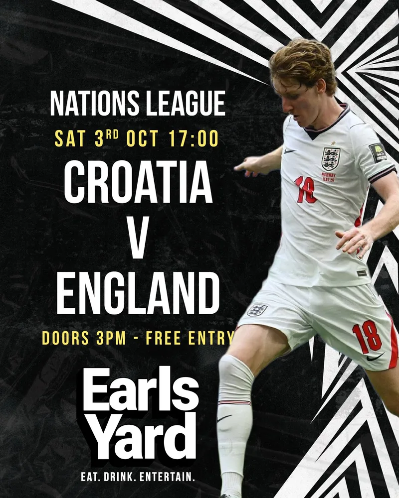 NATIONS LEAGUE @ EARLS YARD England VS Croatia