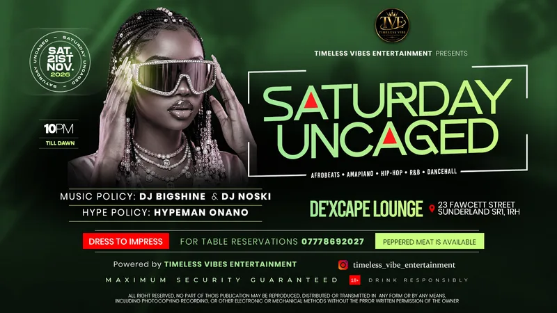SATURDAY UNCAGED