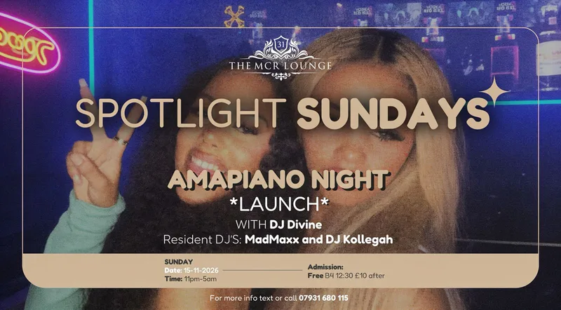 Spotlight Sundays (Amapiano Night Launch)