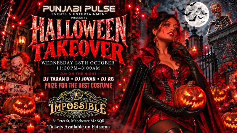 Punjabi Pulse Presents Halloween Takeover At Impossible Manchester👻