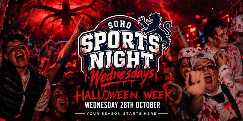 Your Official Soho Sports Night | HalloweenWednesday | Soho Rooms Newcastle
