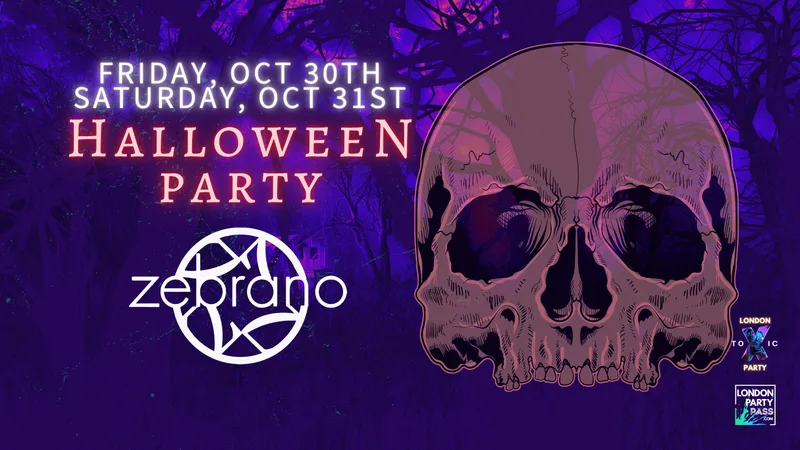Halloween - London Toxic Party - Soho Zebrano - Friday