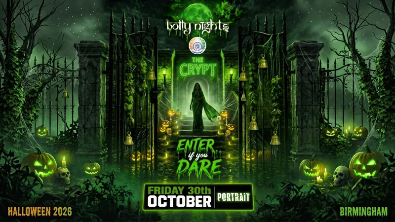 Bollynights Birmingham – Halloween Special | Friday 30th October | Portrait , Digbeth