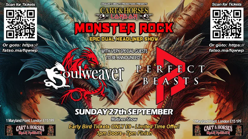 Soulweaver + Perfect Beasts with guests at The Cart and Horses Stratford - MATINEE SHOW