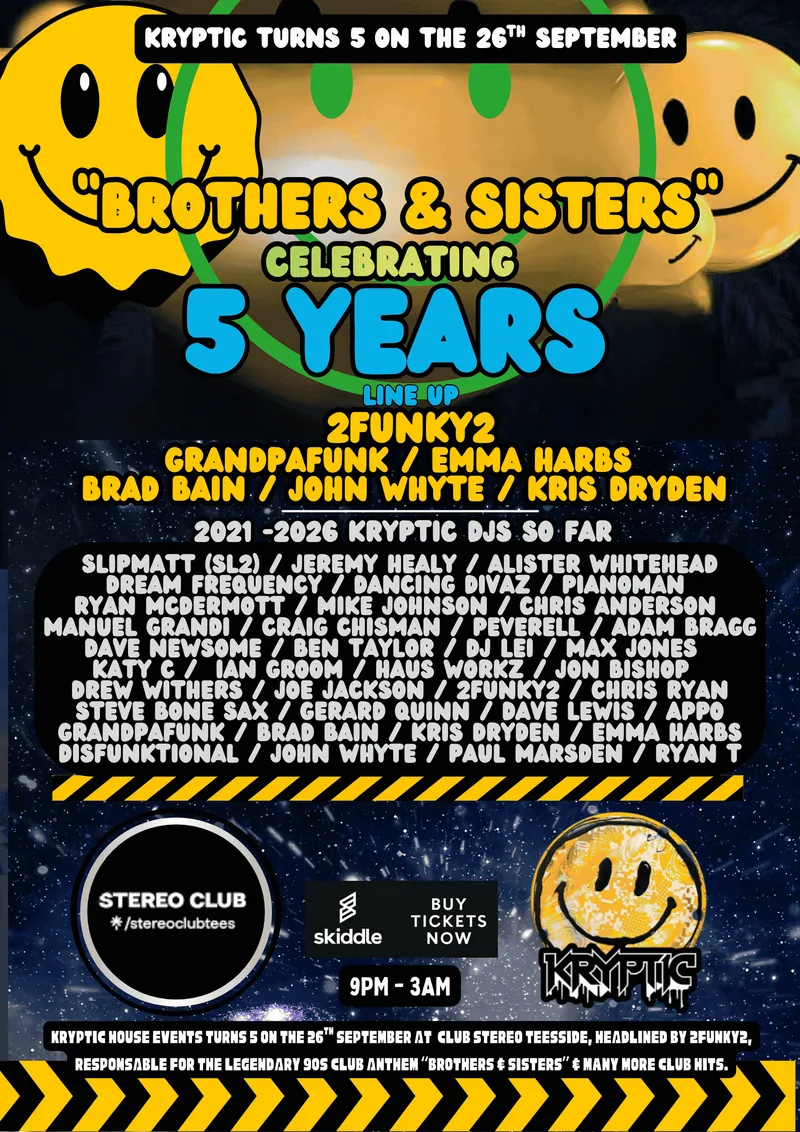 Kryptic 5th Anniversary @Stereo Teesside