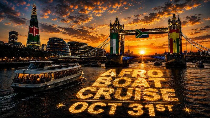 Afro Boat Cruise 🚢 - LONDON OCTOBER 31ST