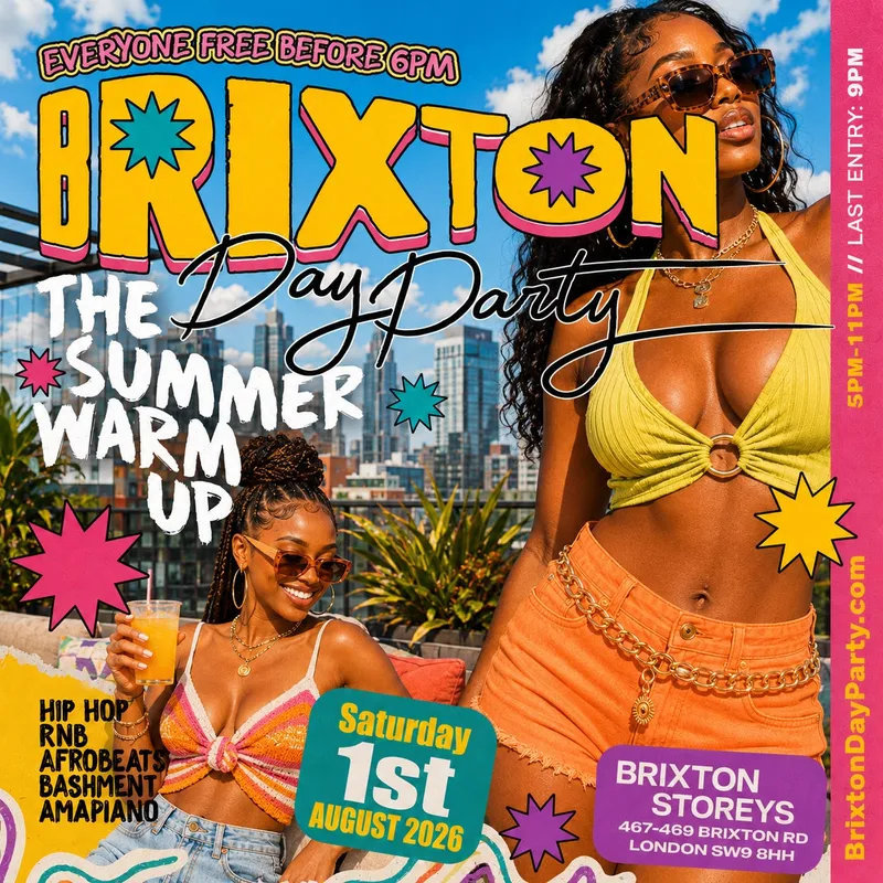 BRIXTON DAY PARTY - FREE Summer Rooftop Day Party