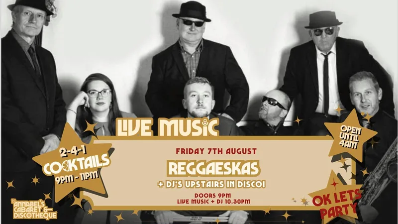 Live Music: REGGAESKAS // Annabel’s Cabaret & Discotheque