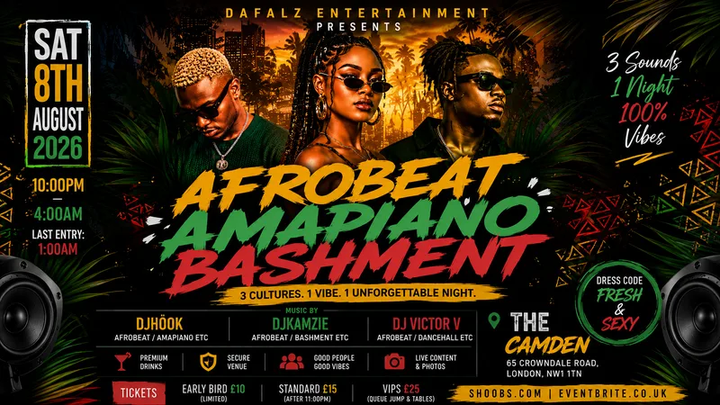 AFROBEAT • AMAPIANO • BASHMENT