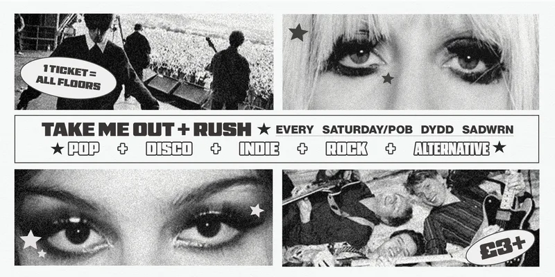 CLWB SATURDAY: RUSH + TAKE ME OUT (AUGUST/AWST)