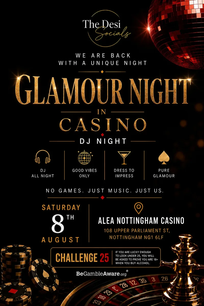 Bollywood Casino DJ Party: Desi Royale | Nottingham